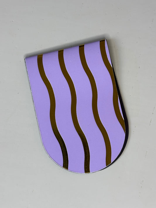 Marque Page magnétique - Violet Rayé